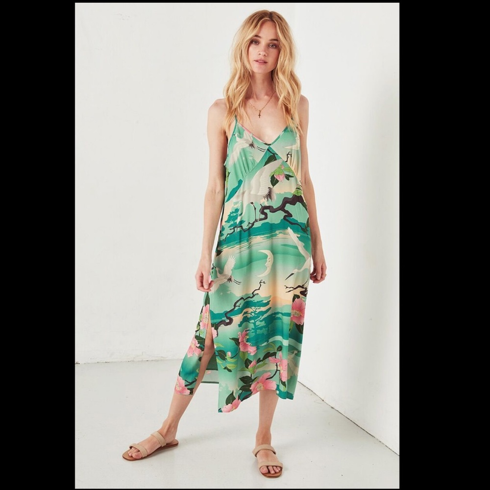 Nightingale Boho Tropical Gypsy Chic Slip Dress